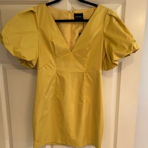 DO+BE, size M, new with tags, puff sleeve, v-neck mini dress